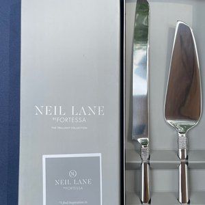 Neil Lane by Fortessa - The Trilliant Collection wedding Cake Knife and Set NIB